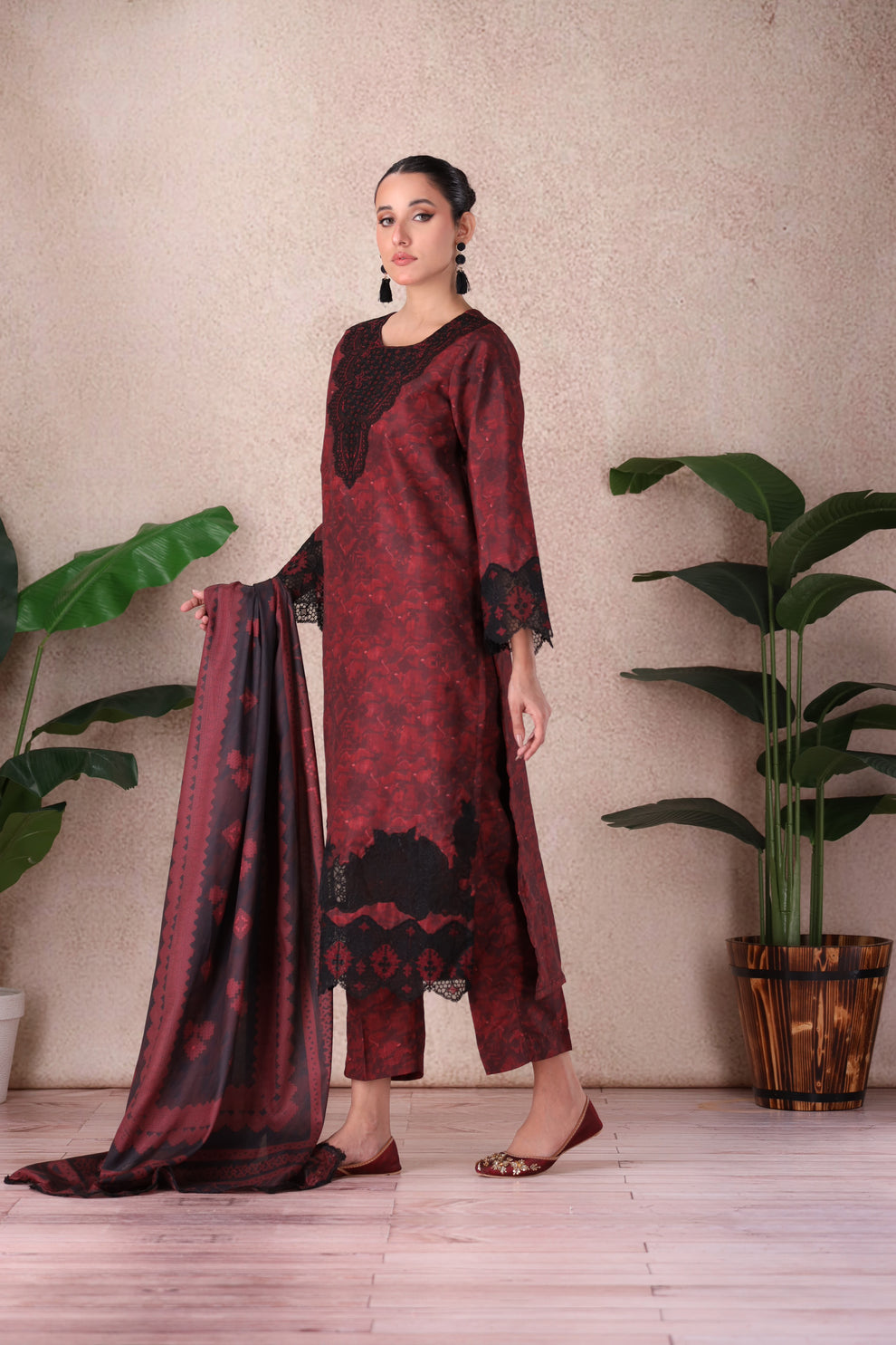 Mohagni | Winter Collection |  PLS-148 3PC by Mohagni - Designer Dress - Type: Ladies Clothes - Available at Libayah - 100% Original