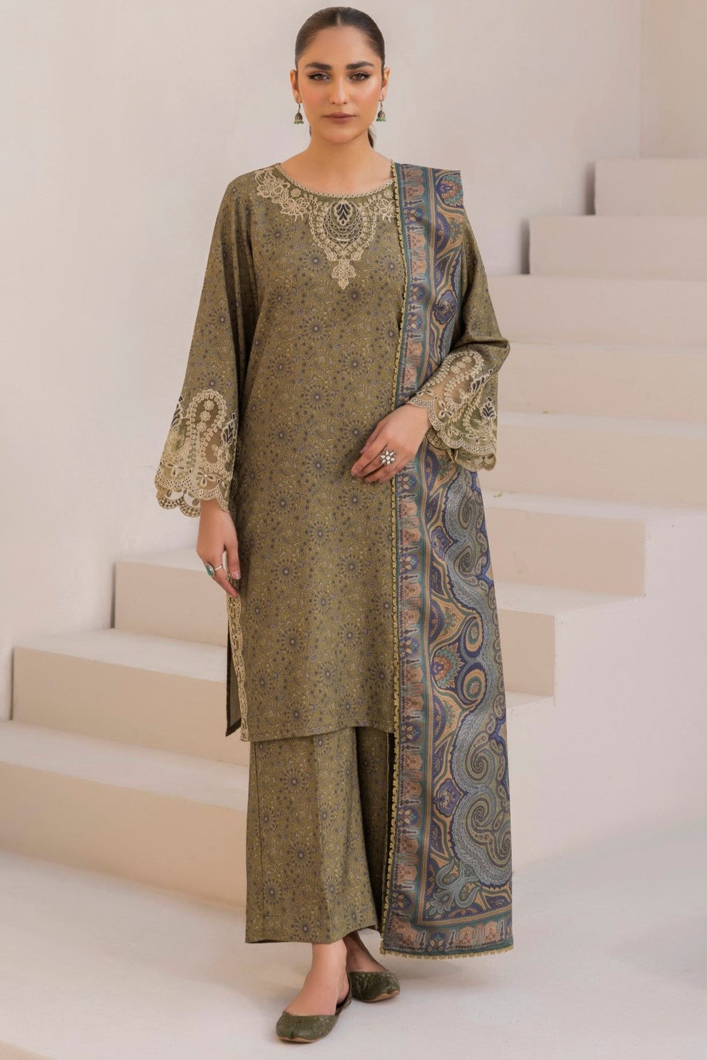 Mohagni | Winter Collection |  DZP-07 3PC by Mohagni - Designer Dress - Type: Ladies Clothes - Available at Libayah - 100% Original