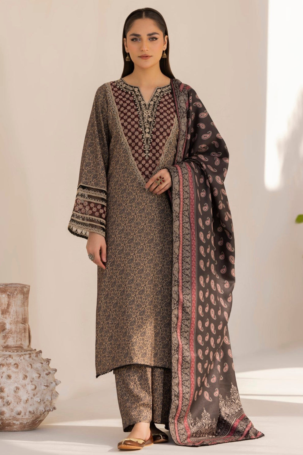 Mohagni | Winter Collection |  DZP-08 3PC by Mohagni - Designer Dress - Type: Ladies Clothes - Available at Libayah - 100% Original