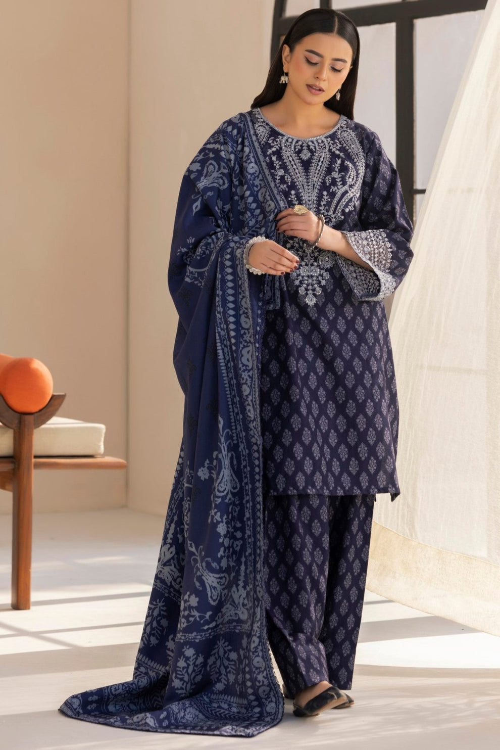 Mohagni | Winter Collection |  DZP-10 3PC by Mohagni - Designer Dress - Type: Ladies Clothes - Available at Libayah - 100% Original