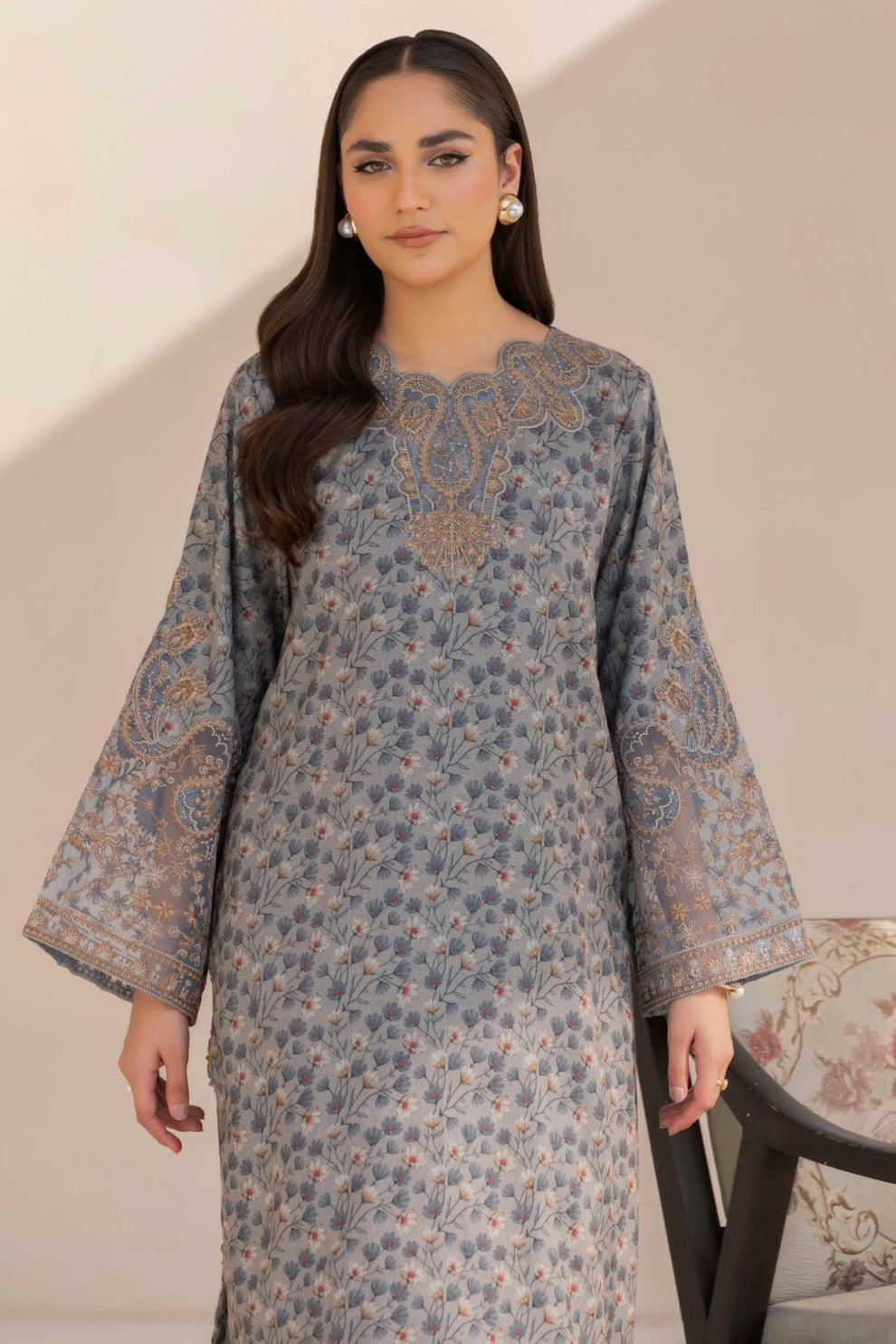 Mohagni | Winter Collection |   DZP-11 2PC by Mohagni - Designer Dress - Type: Ladies Clothes - Available at Libayah - 100% Original