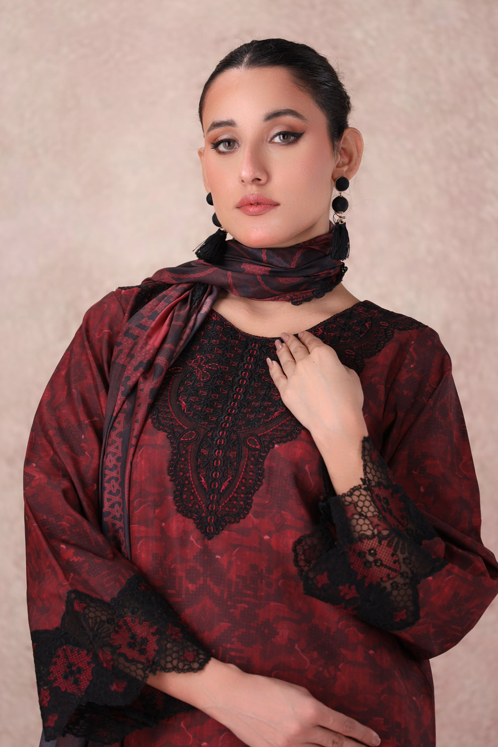 Mohagni | Winter Collection |  PLS-148 3PC by Mohagni - Designer Dress - Type: Ladies Clothes - Available at Libayah - 100% Original