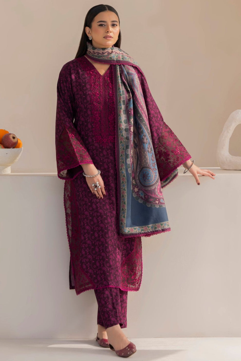 Mohagni | Winter Collection | DZP-14 3PC by Mohagni - Designer Dress - Type: Ladies Clothes - Available at Libayah - 100% Original