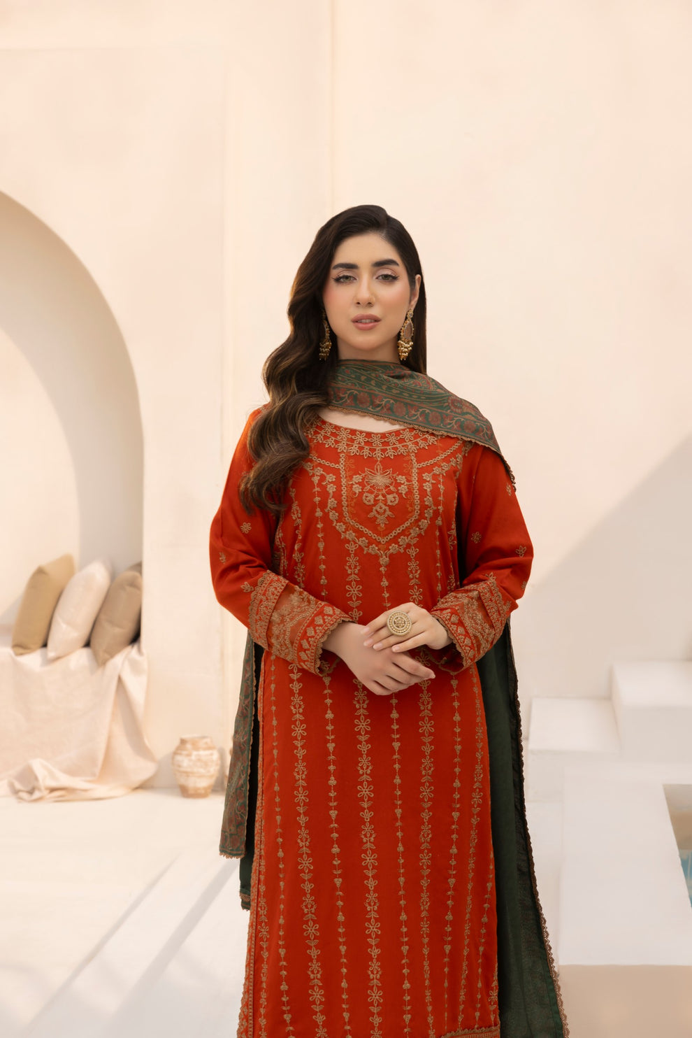 Mohagni | Winter Collection |  MWD-02 by Mohagni - Designer Dress - Type: Ladies Clothes - Available at Libayah - 100% Original
