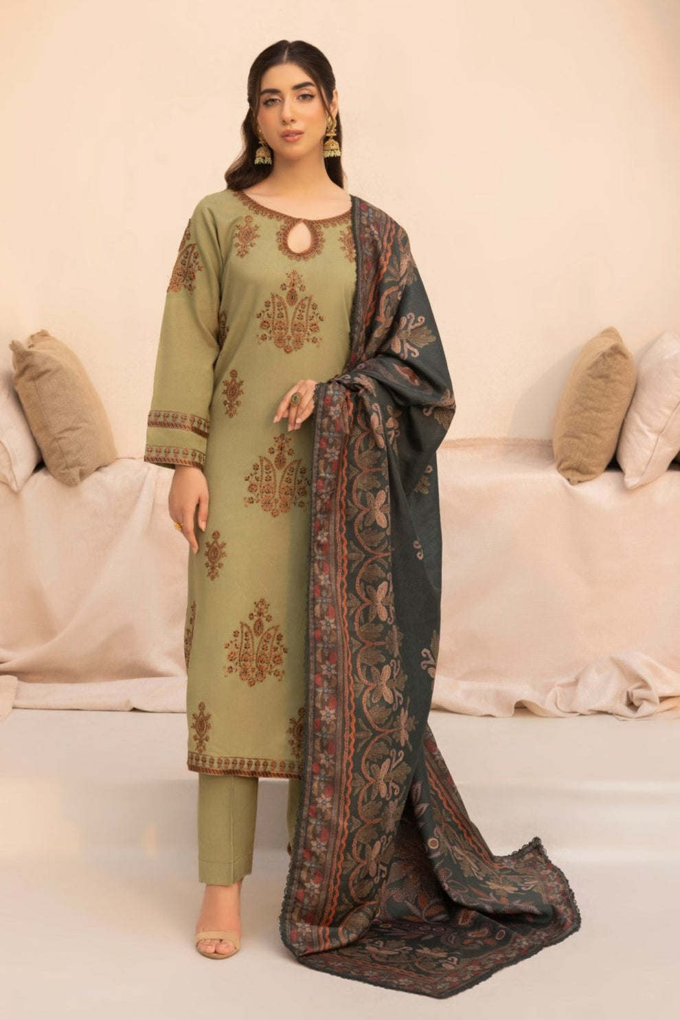 Mohagni | Winter Collection | MWD-09 by Mohagni - Designer Dress - Type: Ladies Clothes - Available at Libayah - 100% Original