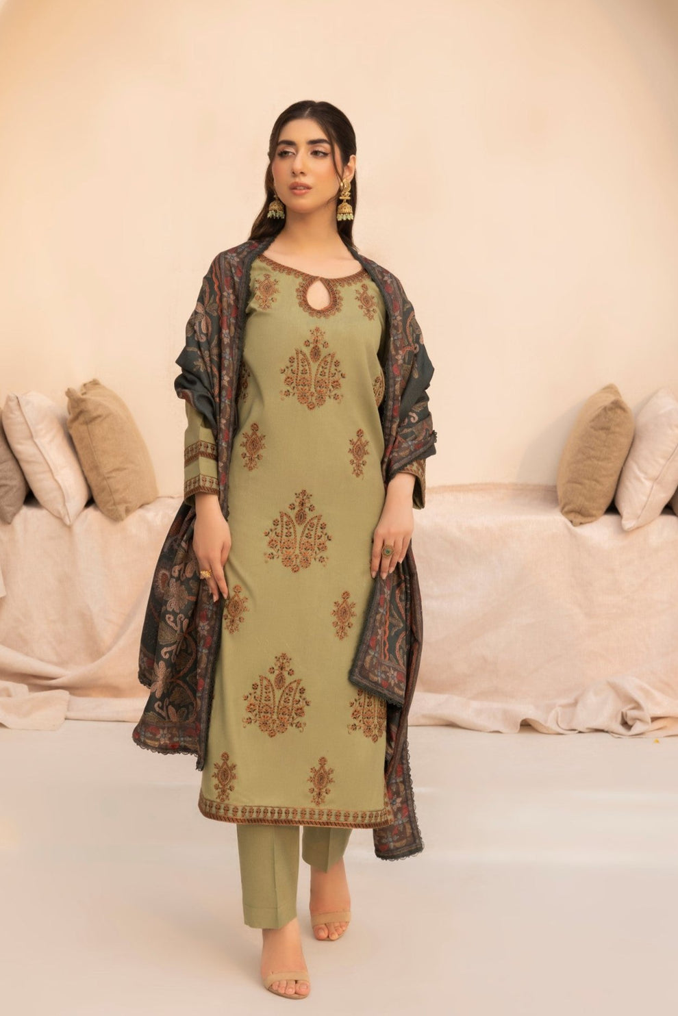 Mohagni | Winter Collection | MWD-09 by Mohagni - Designer Dress - Type: Ladies Clothes - Available at Libayah - 100% Original