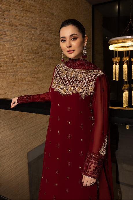 Azure | Embroidered Chiffon Collection | Mookaite by Azure - Designer Dress - Type: Ladies Clothes - Available at Libayah - 100% Original