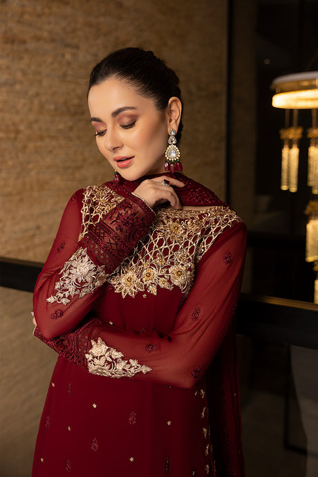 Azure | Embroidered Chiffon Collection | Mookaite by Azure - Designer Dress - Type: Ladies Clothes - Available at Libayah - 100% Original