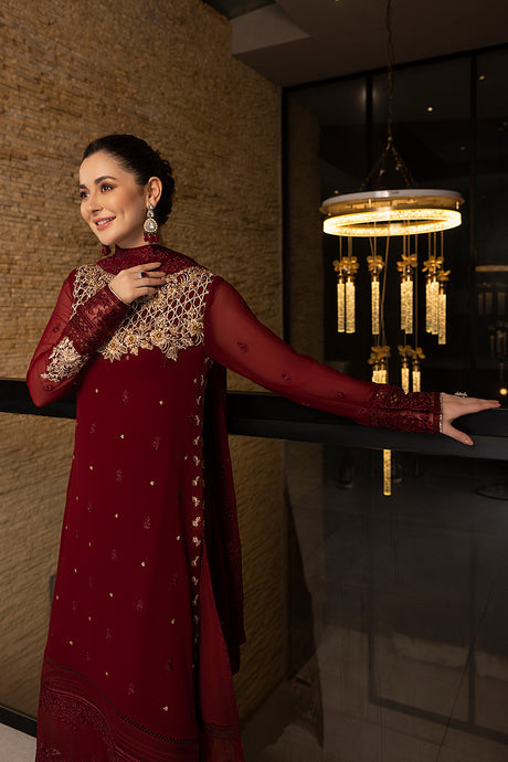 Azure | Embroidered Chiffon Collection | Mookaite by Azure - Designer Dress - Type: Ladies Clothes - Available at Libayah - 100% Original