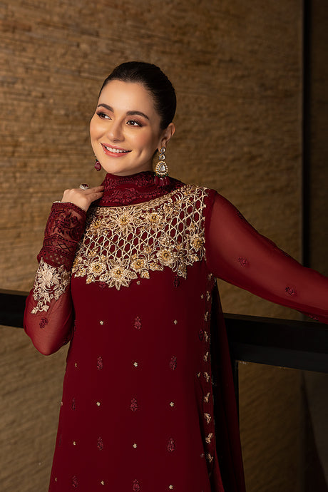 Azure | Embroidered Chiffon Collection | Mookaite by Azure - Designer Dress - Type: Ladies Clothes - Available at Libayah - 100% Original