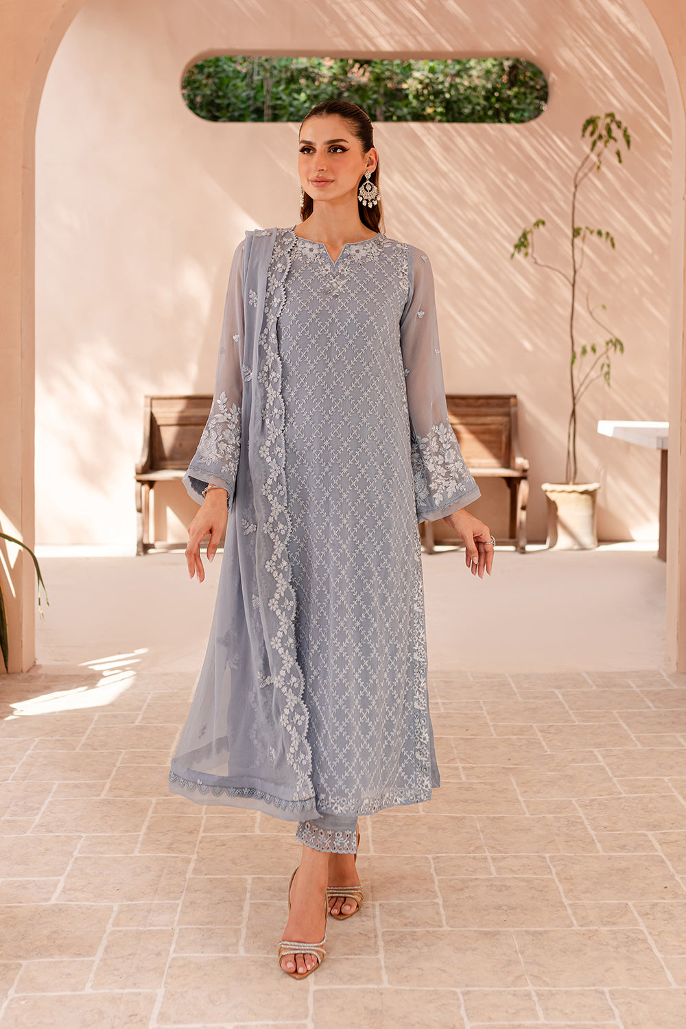 Azure | Ensembles Embroidered Formals | Moon Whisper by Azure - Designer Dress - Type: Ladies Clothes - Available at Libayah - 100% Original