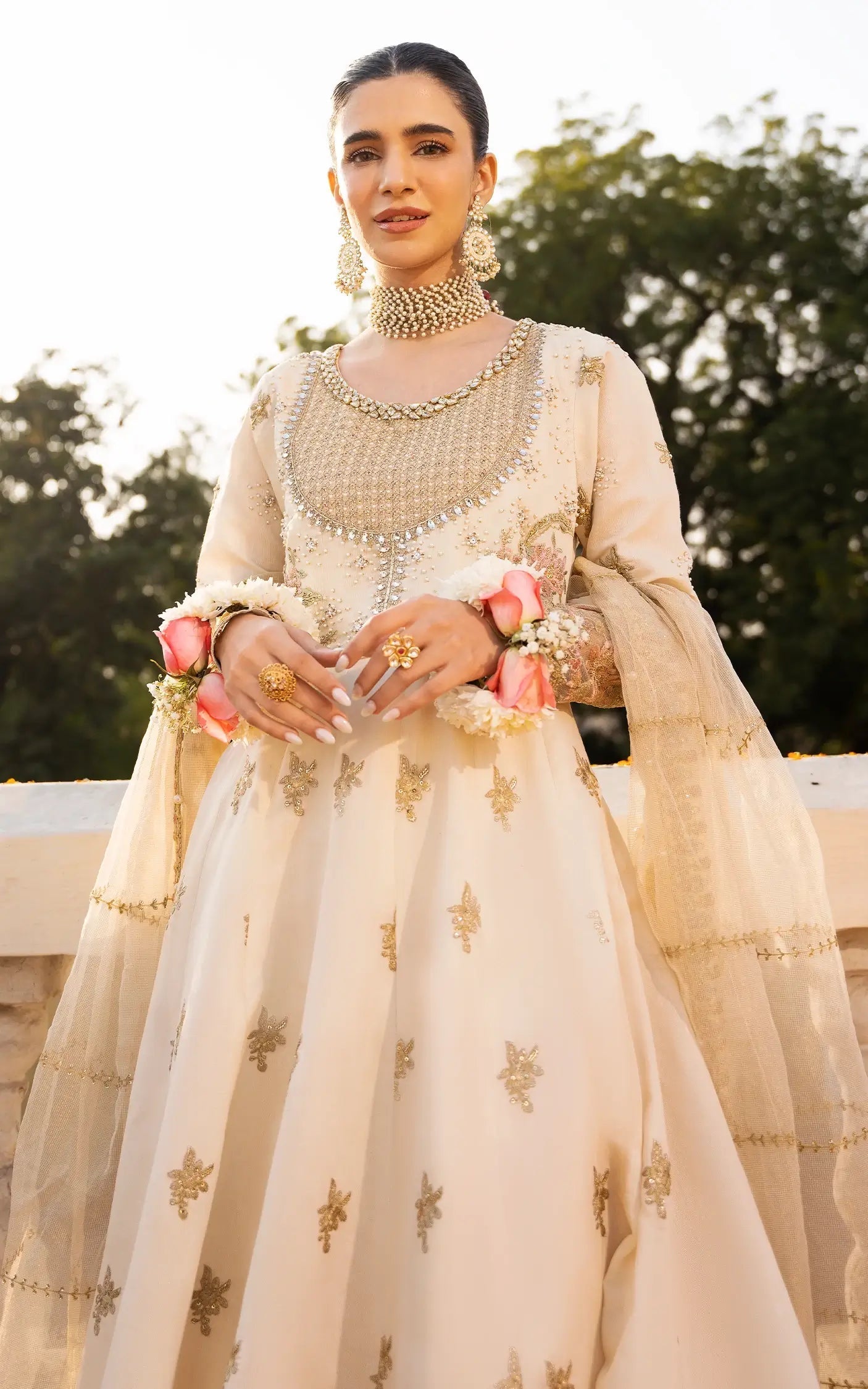 Asifa and Nabeel | Sunehri Eid 25 | Motia-(SEF25-08) by Asifa and Nabeel - Designer Dress - Type: Ladies Clothes - Available at Libayah - 100% Original
