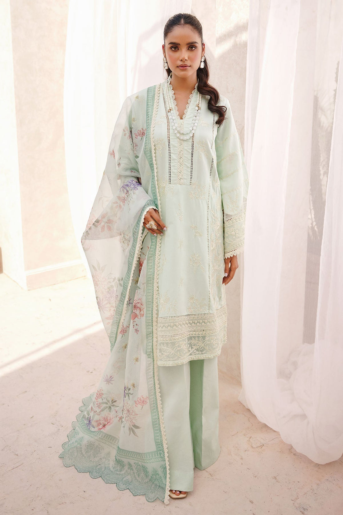 Motifz | Amal Luxury Lawn | 3743 by Motifz - Designer Dress - Type: Ladies Clothes - Available at Libayah - 100% Original