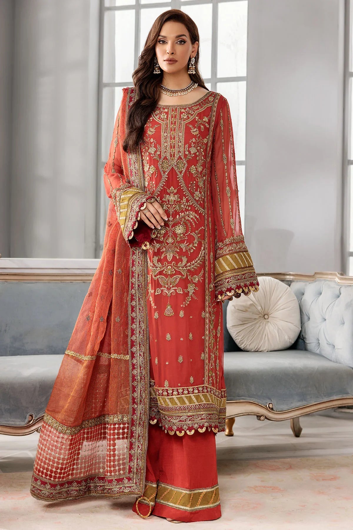 Motifz | Premium Embroidered Formals 24 | 3392 by Motifz - Designer Dress - Type: Ladies Clothes - Available at Libayah - 100% Original