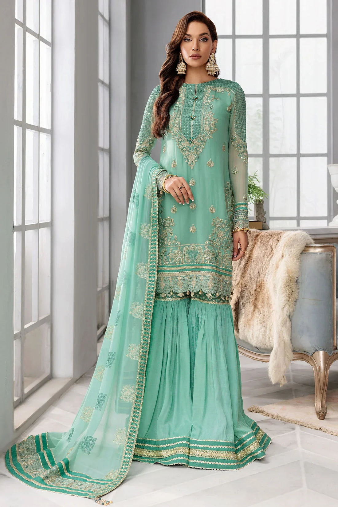 Motifz | Premium Embroidered Formals 24 | 3396 by Motifz - Designer Dress - Type: Ladies Clothes - Available at Libayah - 100% Original