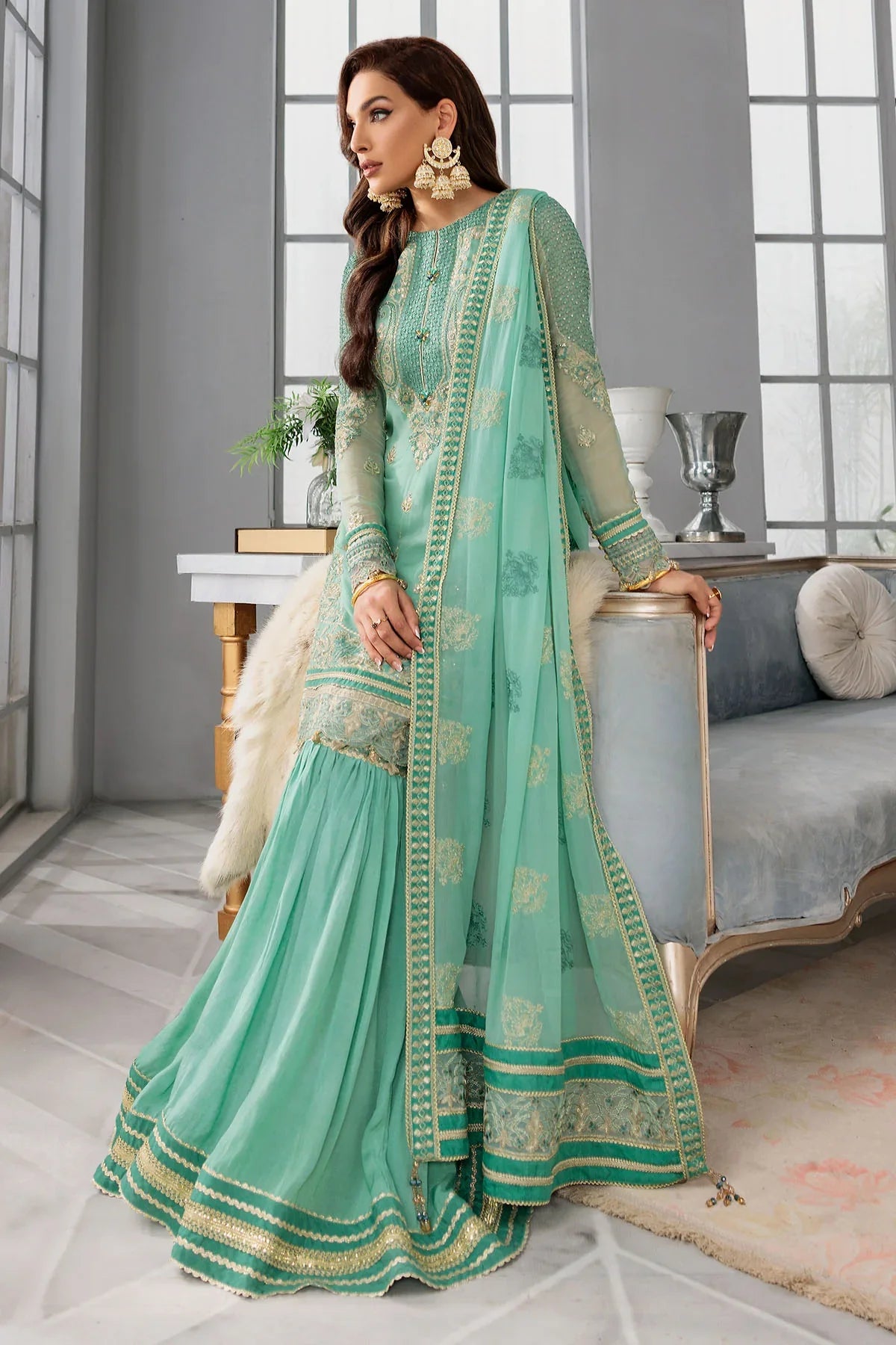 Motifz | Premium Embroidered Formals 24 | 3396 by Motifz - Designer Dress - Type: Ladies Clothes - Available at Libayah - 100% Original