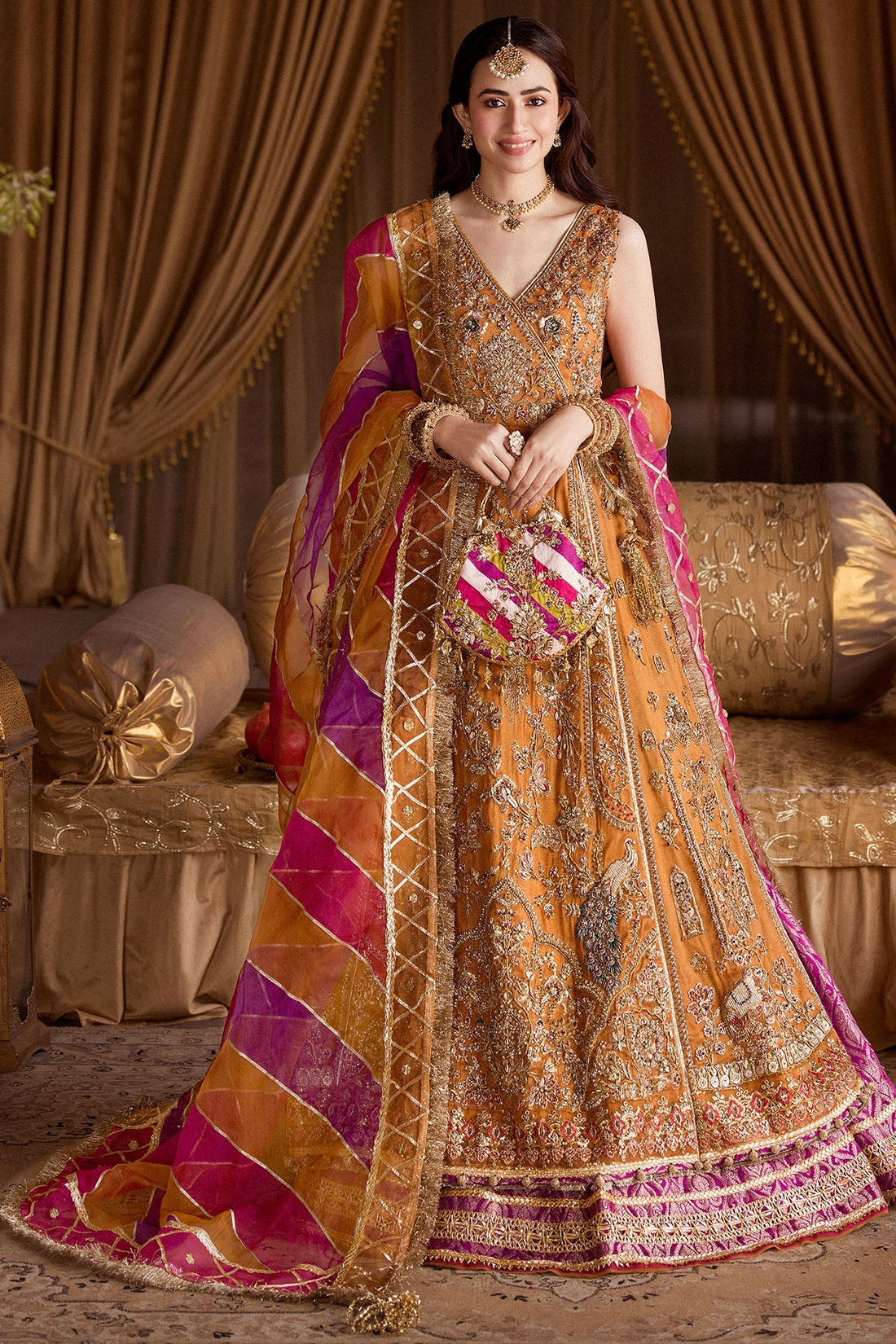 Motifz | Bridal Couture | 0010-SANGEET by Motifz - Designer Dress - Type: Ladies Clothes - Available at Libayah - 100% Original