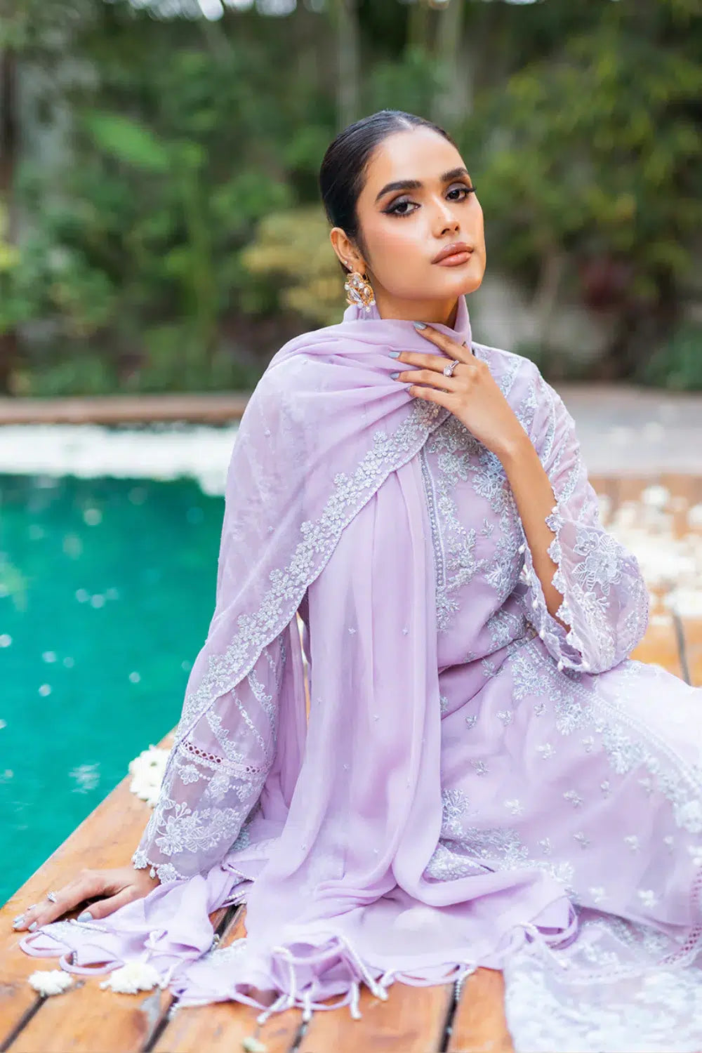Azure | Embroidered Formals | Mystique Swan by Azure - Designer Dress - Type: Ladies Clothes - Available at Libayah - 100% Original