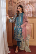 Sahar | Festive Edit Ready to Wear | Serene Teal - RTW by Sahar - Designer Dress - Type: Ladies Clothes - Available at Libayah - 100% Original