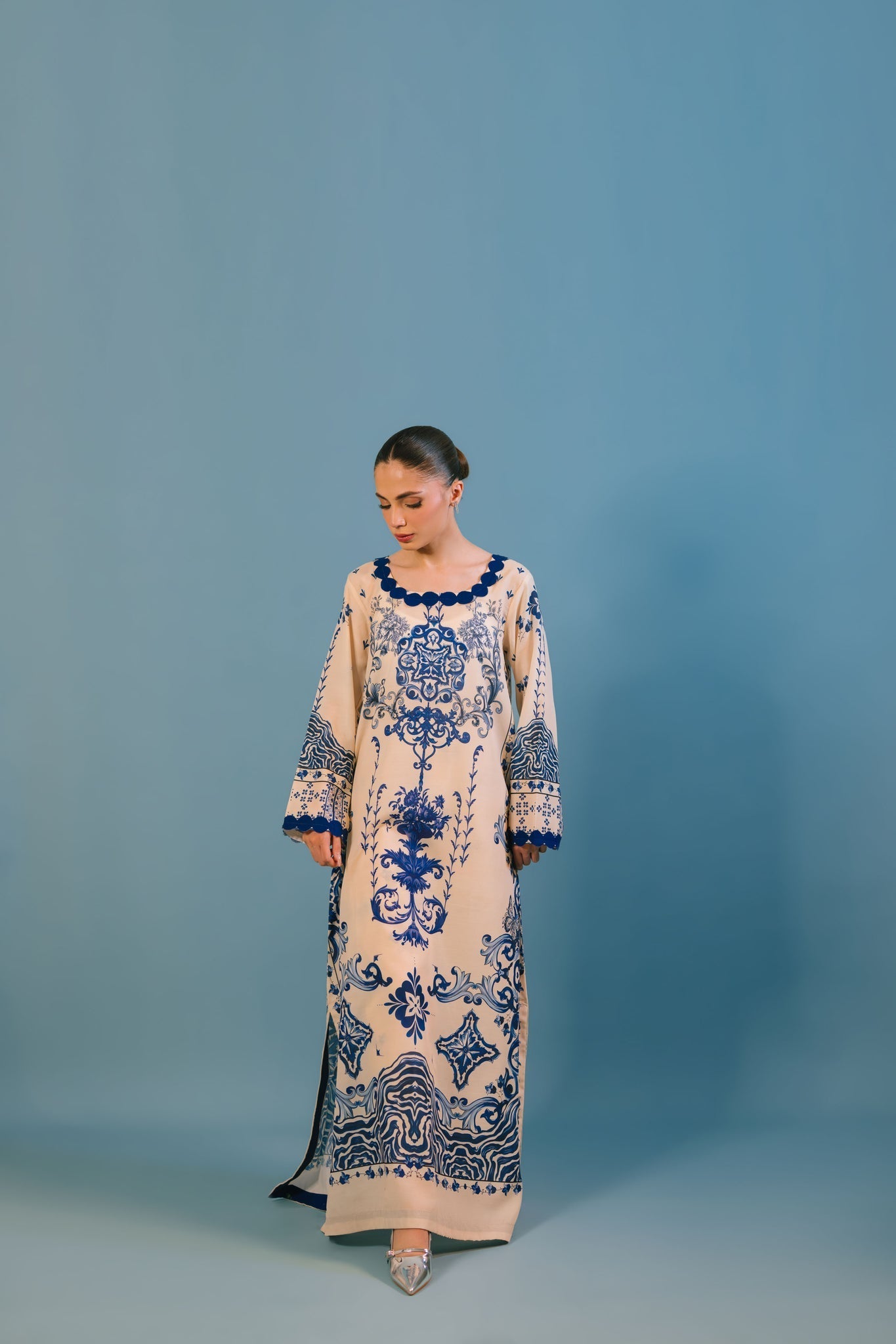 Sammy K | Lawn Pret 25 |Blue Bell by Sammy K - Designer Dress  - Type : Ladies Clothes - Available at Libayah - 100% Original 