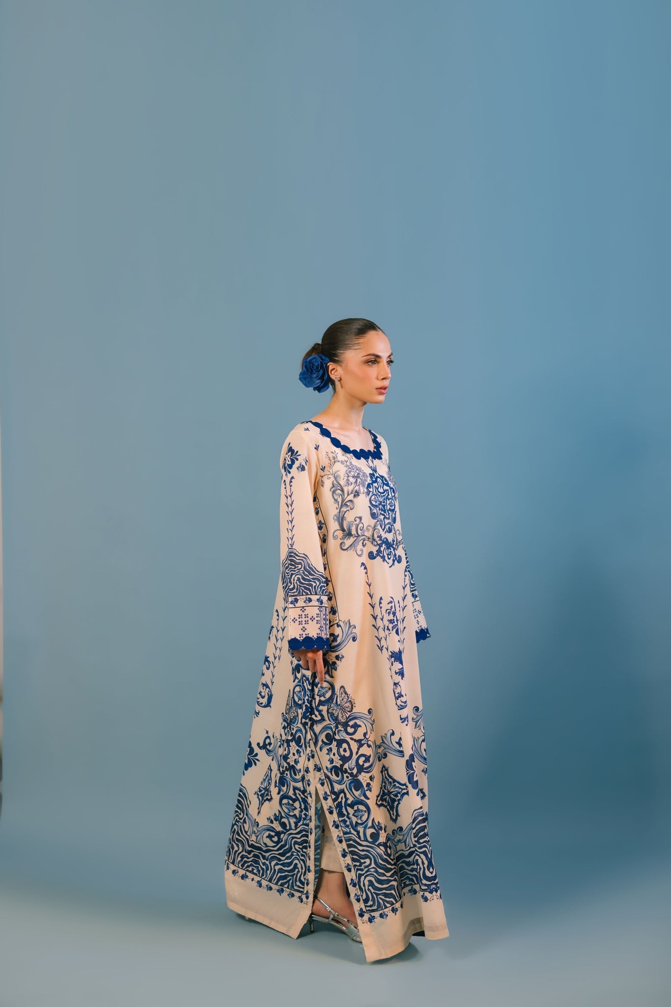 Sammy K | Lawn Pret 25 |Blue Bell by Sammy K - Designer Dress  - Type : Ladies Clothes - Available at Libayah - 100% Original 