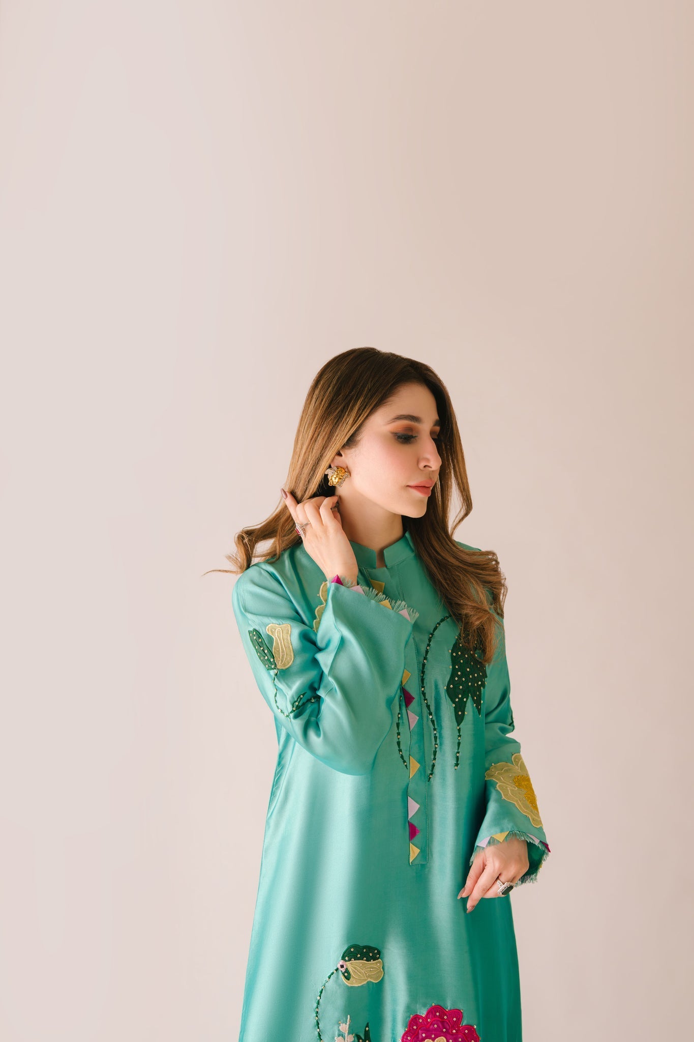 Sammy K | Aadat Festive Edition | Green Goddess by Sammy K - Designer Dress  - Type : Ladies Clothes - Available at Libayah - 100% Original 