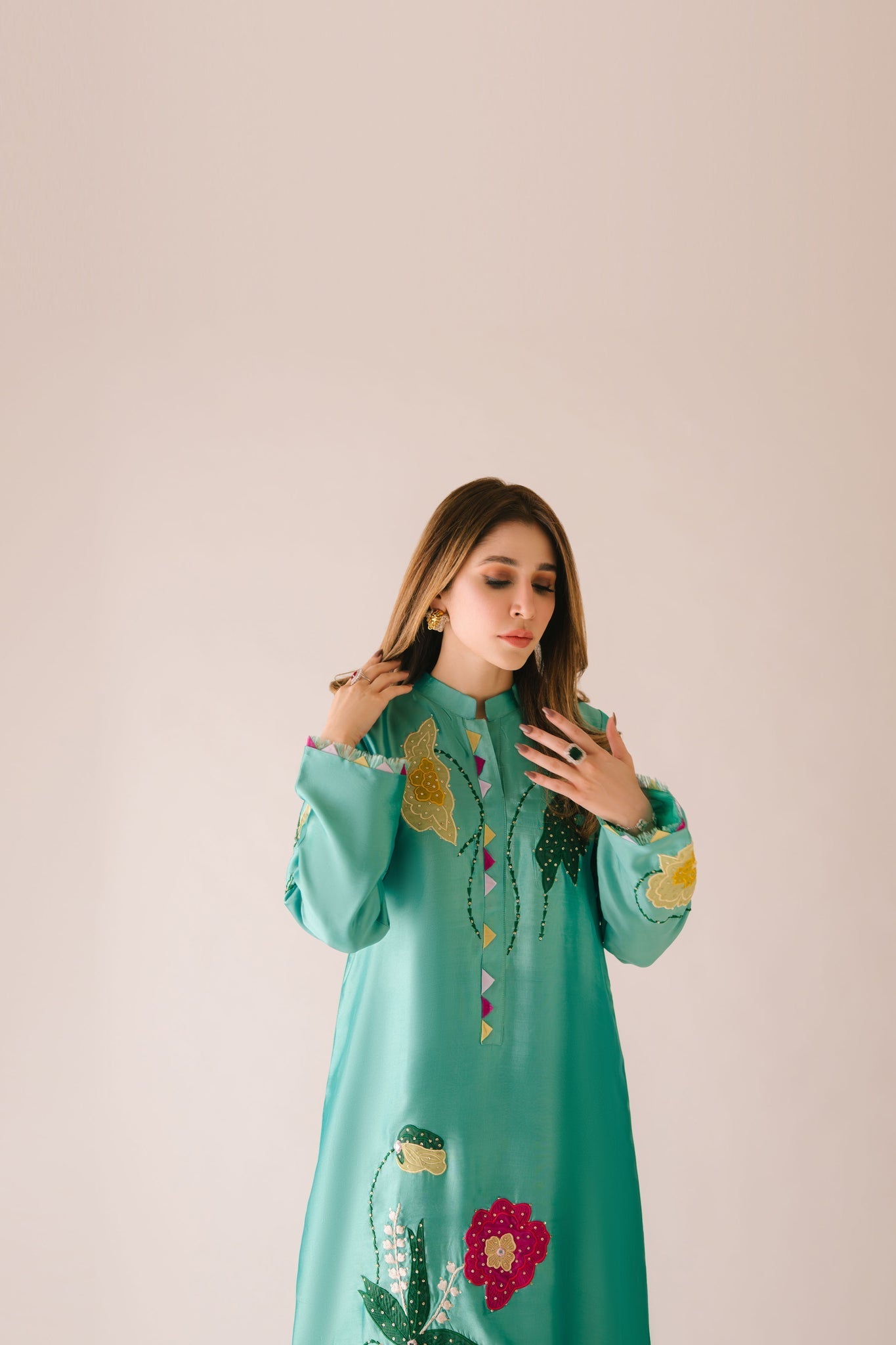 Sammy K | Aadat Festive Edition | Green Goddess by Sammy K - Designer Dress  - Type : Ladies Clothes - Available at Libayah - 100% Original 