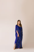 Sammy K | Aadat Festive Edition | Blue Bell Caftan by Sammy K - Designer Dress  - Type : Ladies Clothes - Available at Libayah - 100% Original 