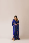 Sammy K | Aadat Festive Edition | Blue Bell Caftan by Sammy K - Designer Dress  - Type : Ladies Clothes - Available at Libayah - 100% Original 