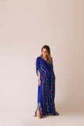 Sammy K | Aadat Festive Edition | Blue Bell Caftan by Sammy K - Designer Dress  - Type : Ladies Clothes - Available at Libayah - 100% Original 