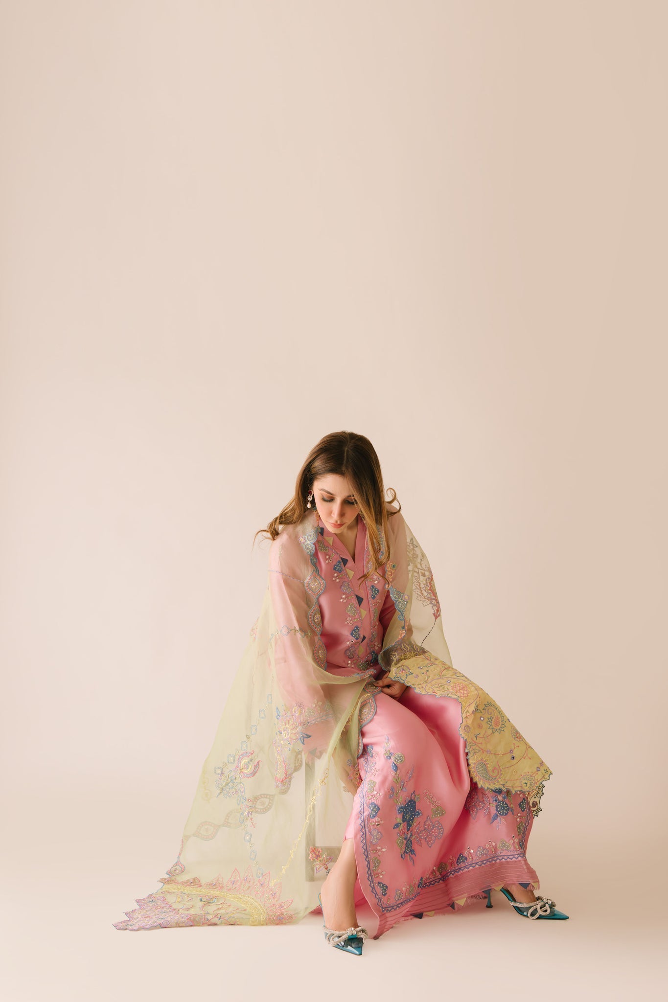 Sammy K | Aadat Festive Edition |Spray Rose by Sammy K - Designer Dress  - Type : Ladies Clothes - Available at Libayah - 100% Original 