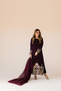 Sammy K | Velvet Festive Edit | Burgundy velvet monument outfit by Sammy K - Designer Dress - Type: Ladies Clothes - Available at Libayah - 100% Original
