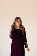 Sammy K | Velvet Festive Edit | Burgundy velvet monument outfit by Sammy K - Designer Dress - Type: Ladies Clothes - Available at Libayah - 100% Original