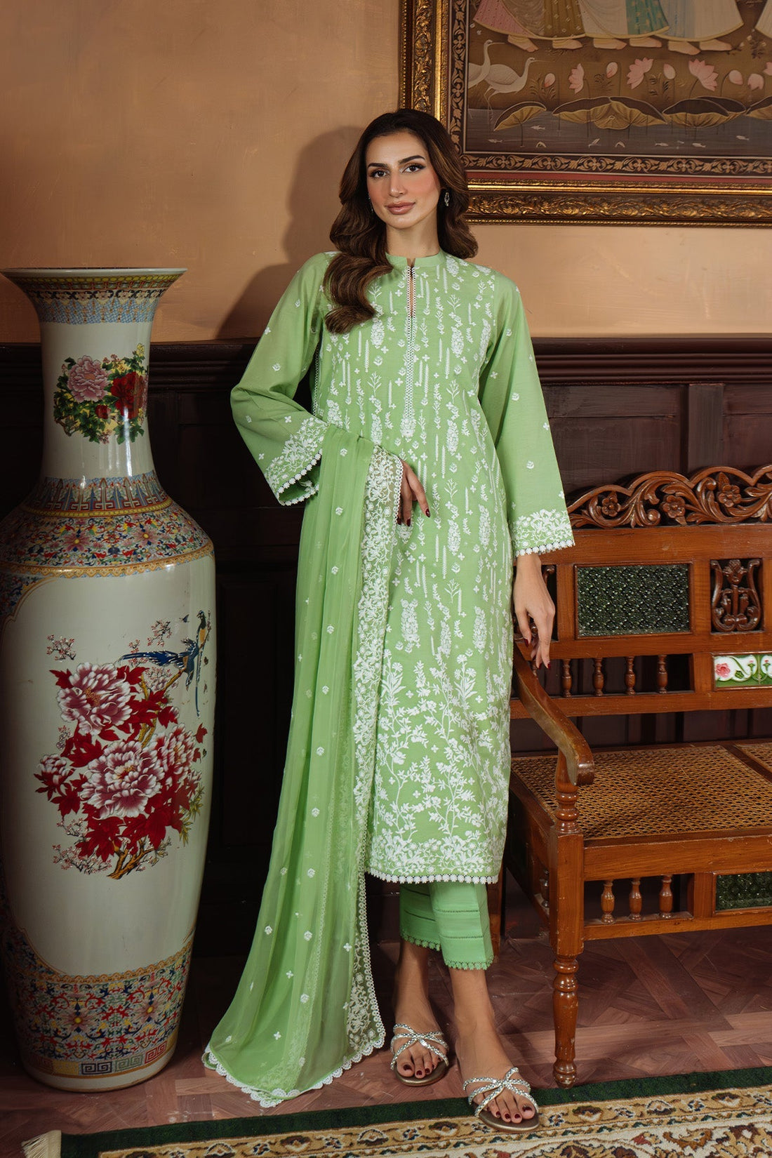 Sahar | Festive Edit Ready to Wear | Celadon Dream - RTW by Sahar - Designer Dress - Type: Ladies Clothes - Available at Libayah - 100% Original