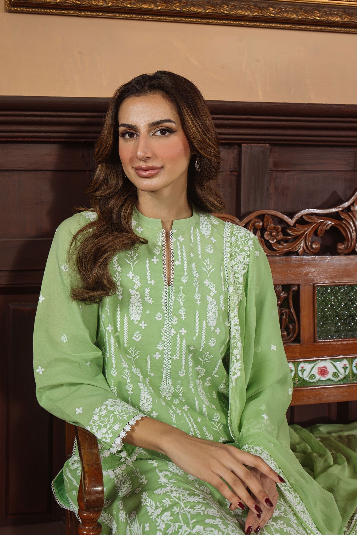 Sahar | Festive Edit Ready to Wear | Celadon Dream - RTW by Sahar - Designer Dress - Type: Ladies Clothes - Available at Libayah - 100% Original
