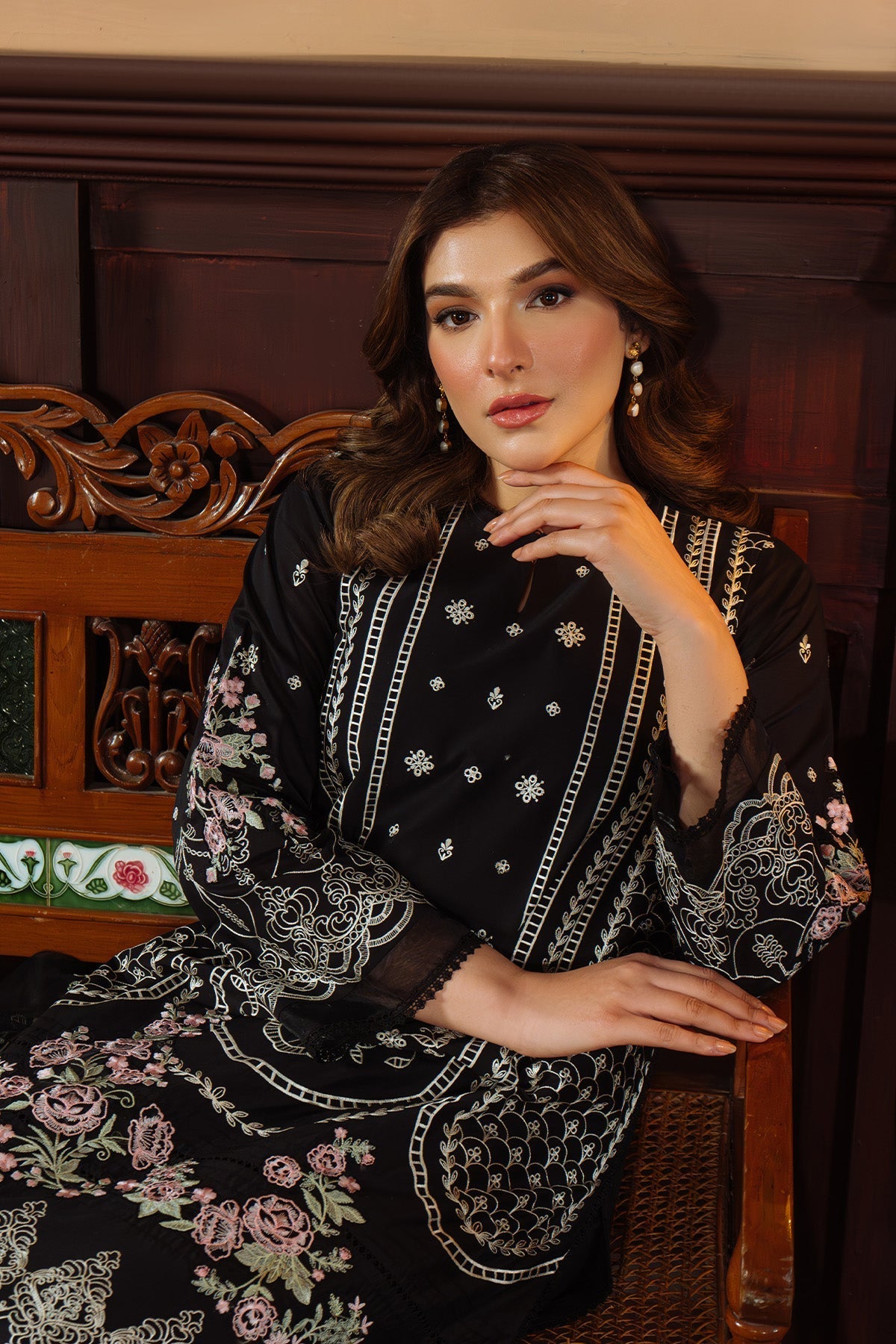 Sahar | Festive Edit Ready to Wear | Raven Poise - RTW by Sahar - Designer Dress - Type: Ladies Clothes - Available at Libayah - 100% Original