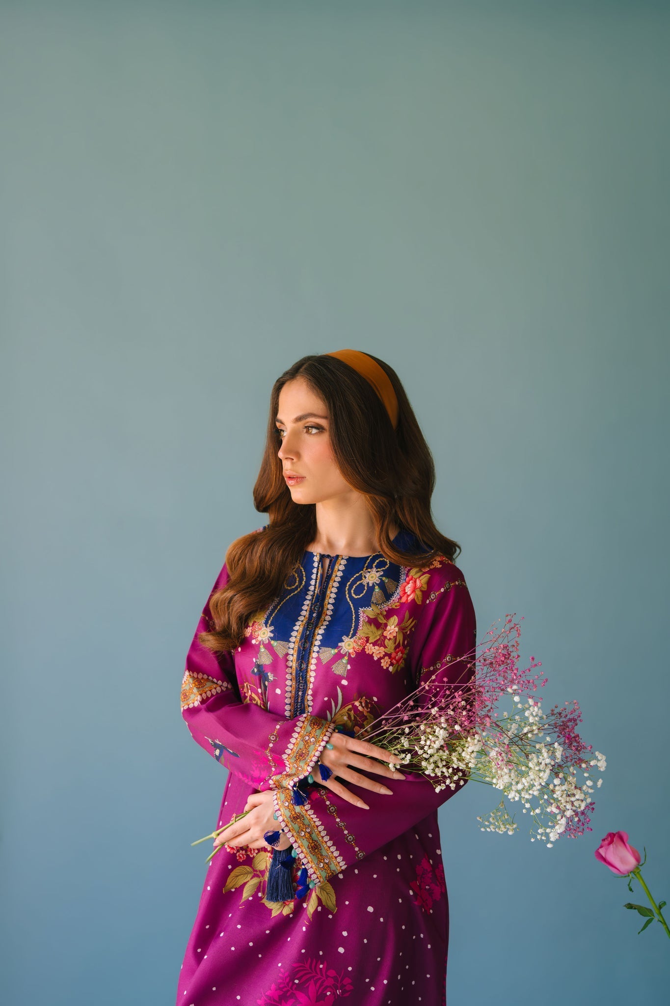 Sammy K | Lawn Pret 25 | Evening Rose by Sammy K - Designer Dress  - Type : Ladies Clothes - Available at Libayah - 100% Original 