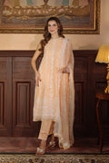 Sahar | Festive Edit Ready to Wear | Apricot Glow - RTW by Sahar - Designer Dress - Type: Ladies Clothes - Available at Libayah - 100% Original