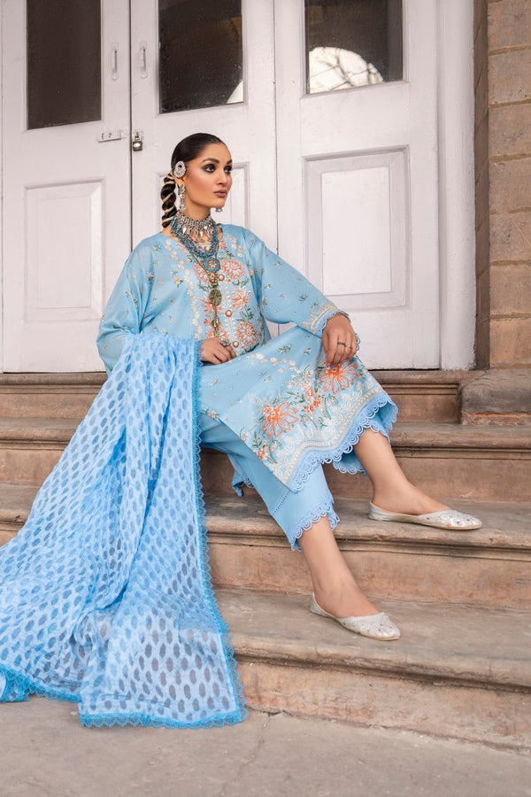 Ittehad | Hussan e Jahan Lawn | JACQUARD DUPATTA by Ittehad - Designer Dress - Type: Ladies Clothes - Available at Libayah - 100% Original
