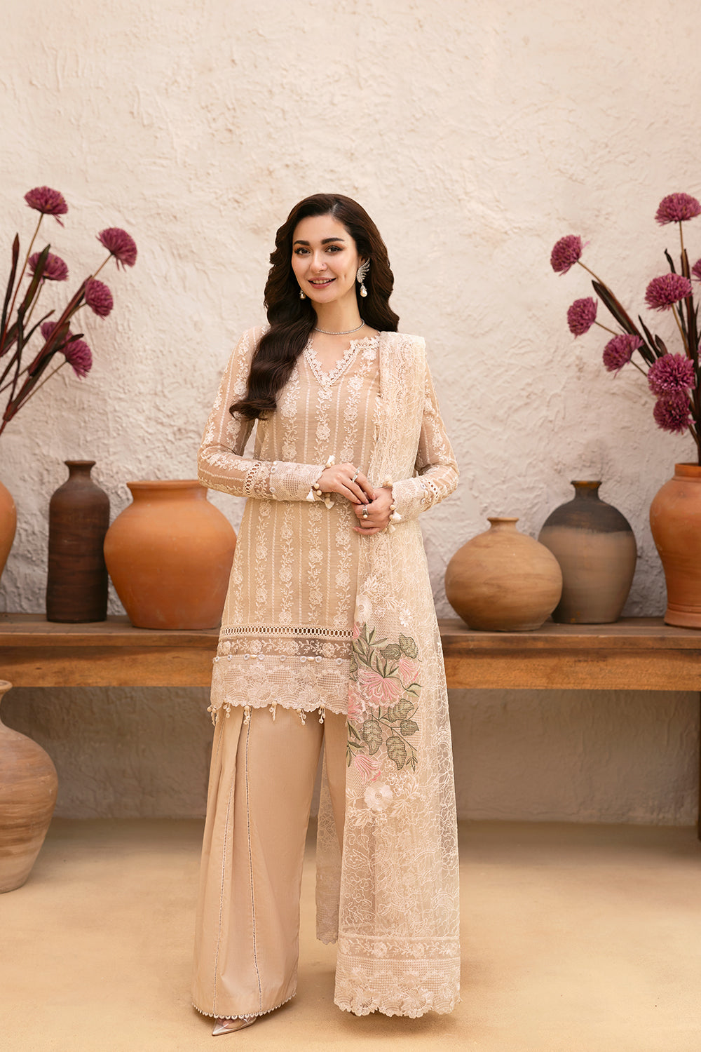 Saira Rizwan | Luxury Lawn 25 | MADONNA-SRL25-08 by Saira Rizwan - Designer Dress - Type: Ladies Clothes - Available at Libayah - 100% Original