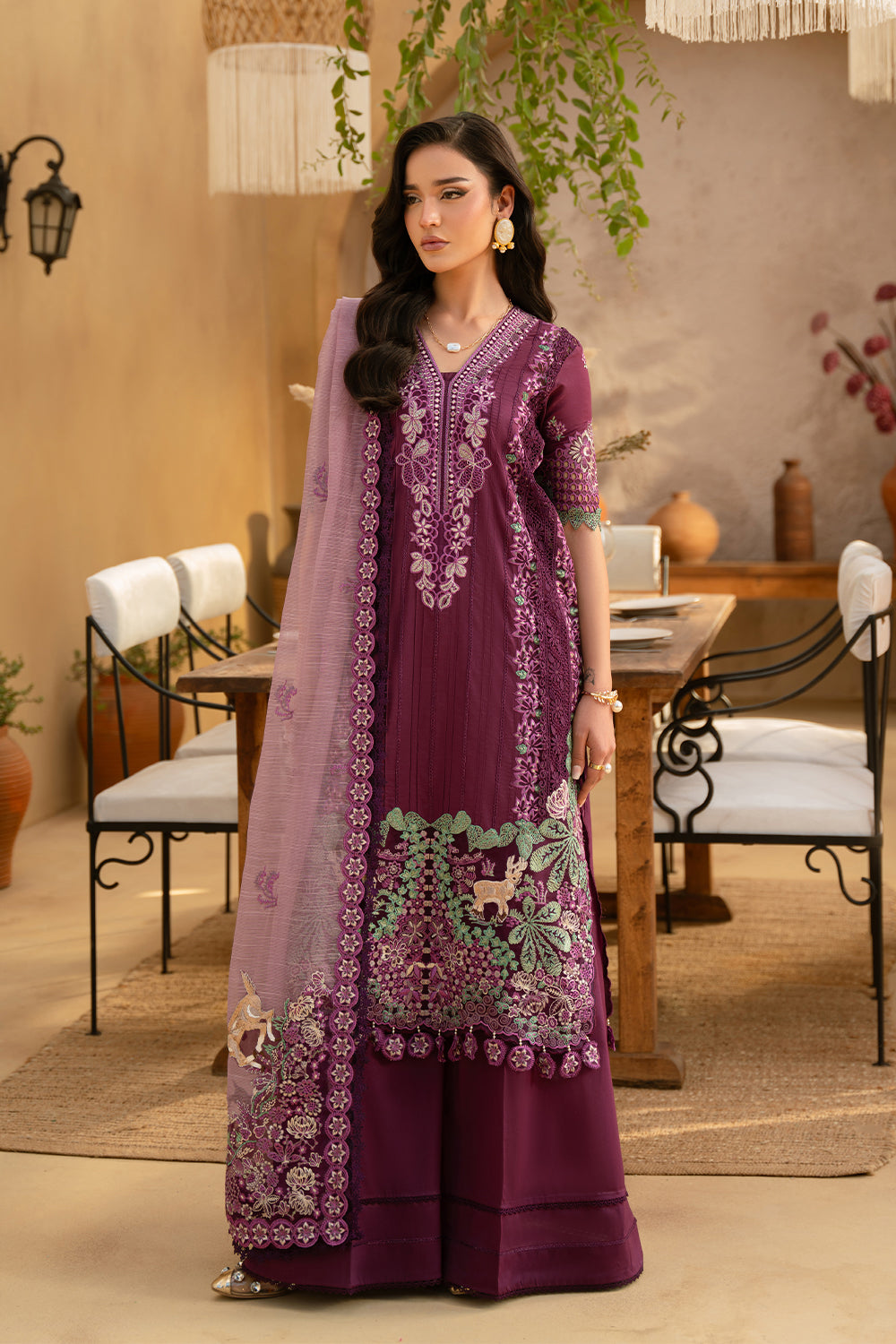 Saira Rizwan | Luxury Lawn 25 | VALERIE-SRL25-11 by Saira Rizwan - Designer Dress - Type: Ladies Clothes - Available at Libayah - 100% Original