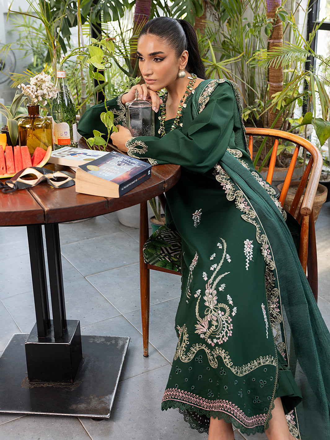 Izel | Meadow Muse Embroidered Lawn 25 | NOORE by Izel - Designer Dress - Type: Ladies Clothes - Available at Libayah - 100% Original