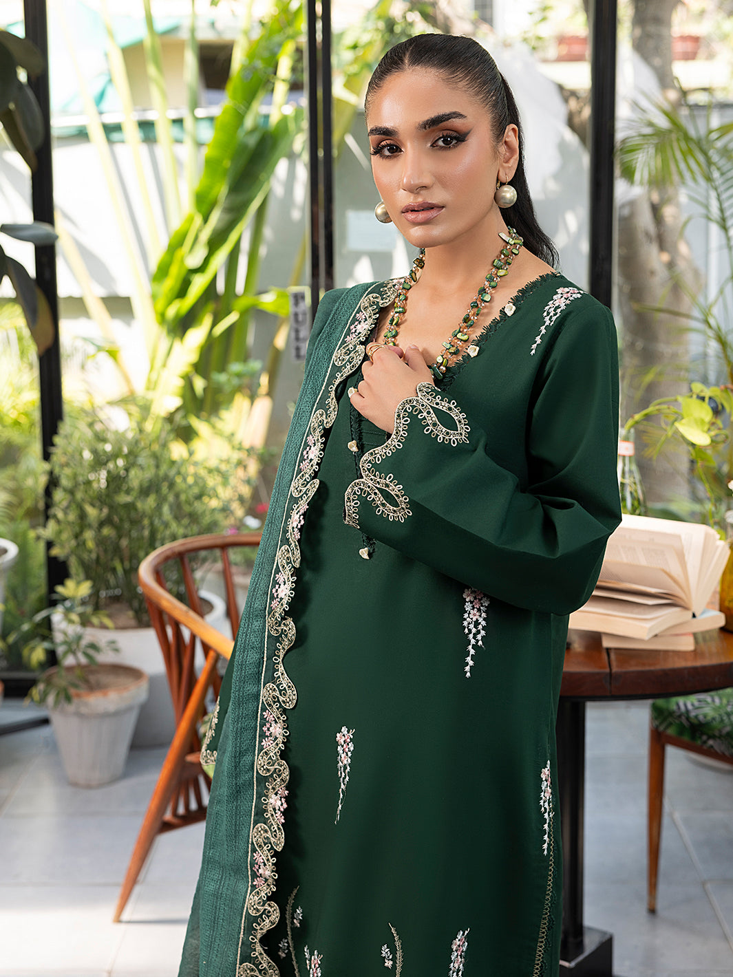 Izel | Meadow Muse Embroidered Lawn 25 | NOORE by Izel - Designer Dress - Type: Ladies Clothes - Available at Libayah - 100% Original