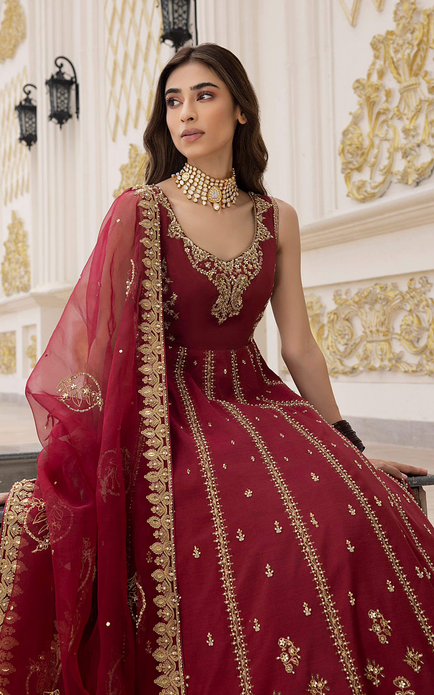 Asifa and Nabeel | Bridal Formals | Dastaan by Asifa and Nabeel - Designer Dress - Type: Formal - Available at Libayah - 100% Original