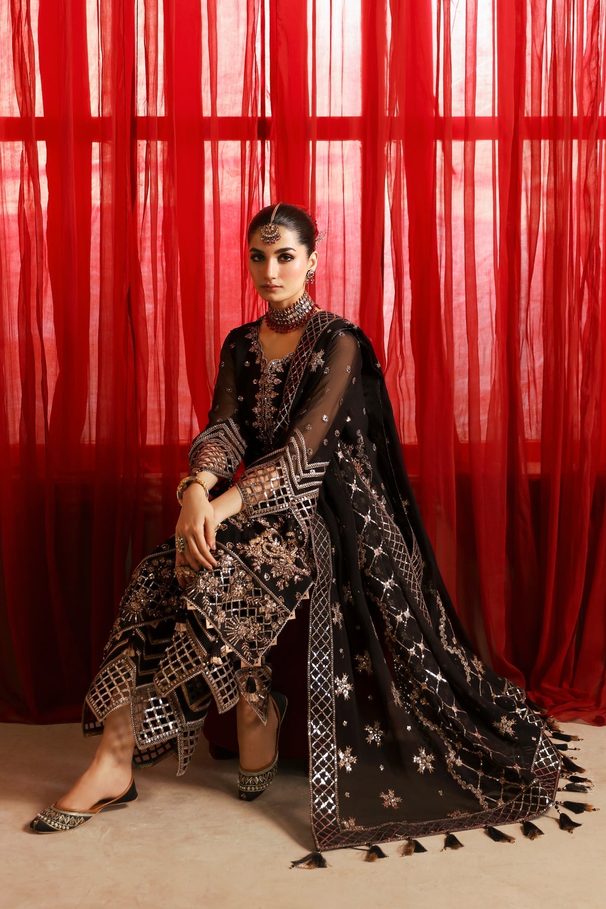 Alizeh | Reena Wedding Formals | AF-HM-4026-NAINA by Alizeh - Designer Dress - Type: Ladies Clothes - Available at Libayah - 100% Original
