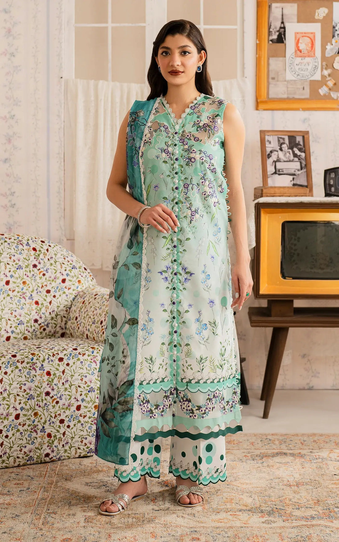 Asifa and Nabeel | Meraki Vintage 25 | Nazneen (MVL25-15) by Asifa and Nabeel - Designer Dress - Type: Ladies Clothes - Available at Libayah - 100% Original