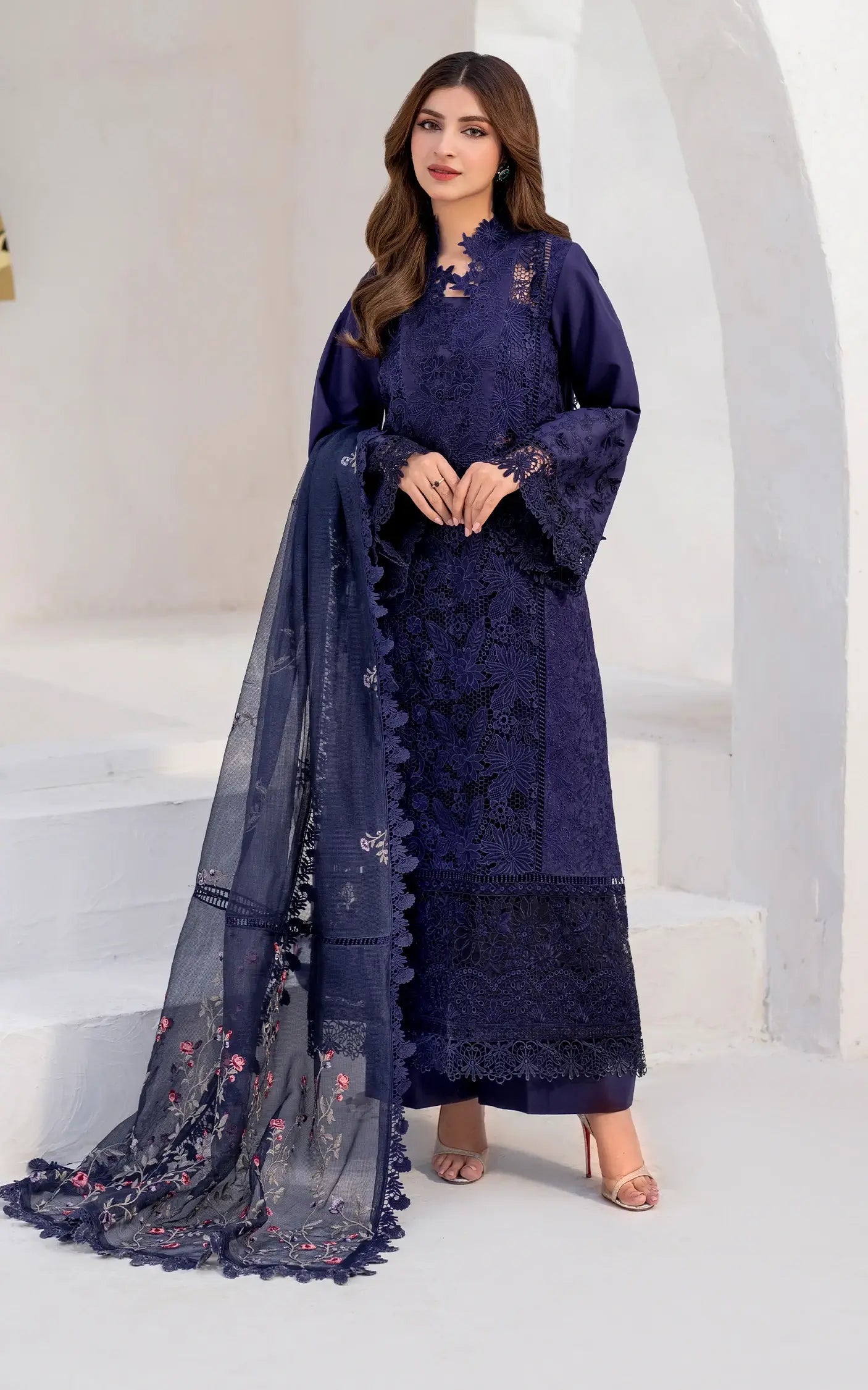 Asifa and Nabeel | Azalia Sumemr 25 | Nile (AZL25-08) by Asifa and Nabeel - Designer Dress - Type: Ladies Clothes - Available at Libayah - 100% Original