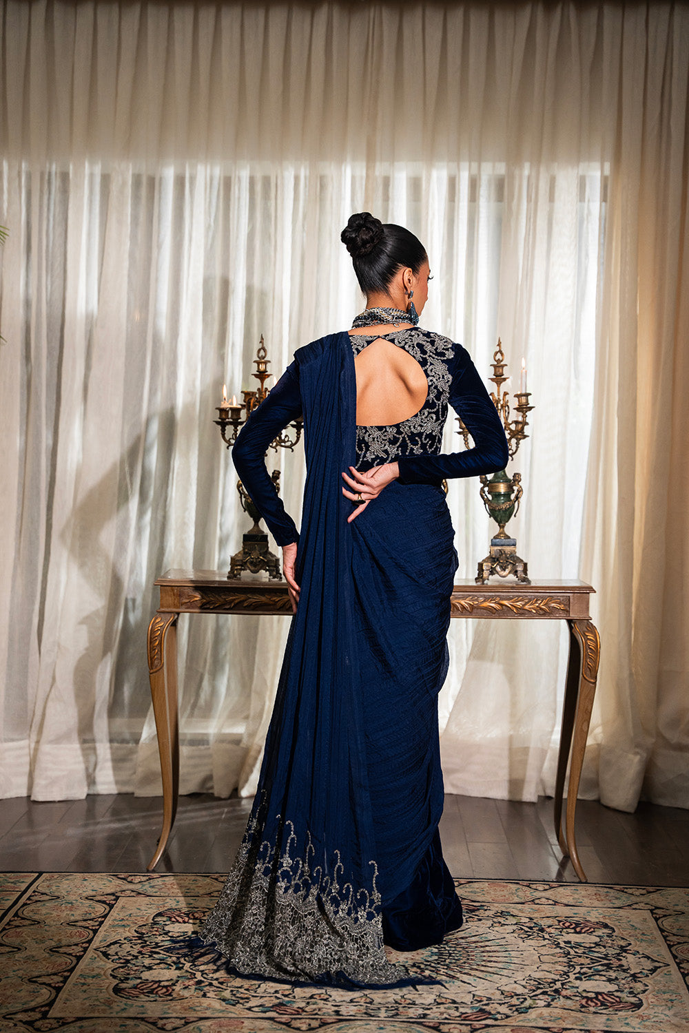 Nilofer Shahid | Aatish the Fire Within | Mehtab (Sari) Aatish The Fire within by Nilofer Shahid - Designer Dress - Type: Ladies Clothes - Available at Libayah - 100% Original
