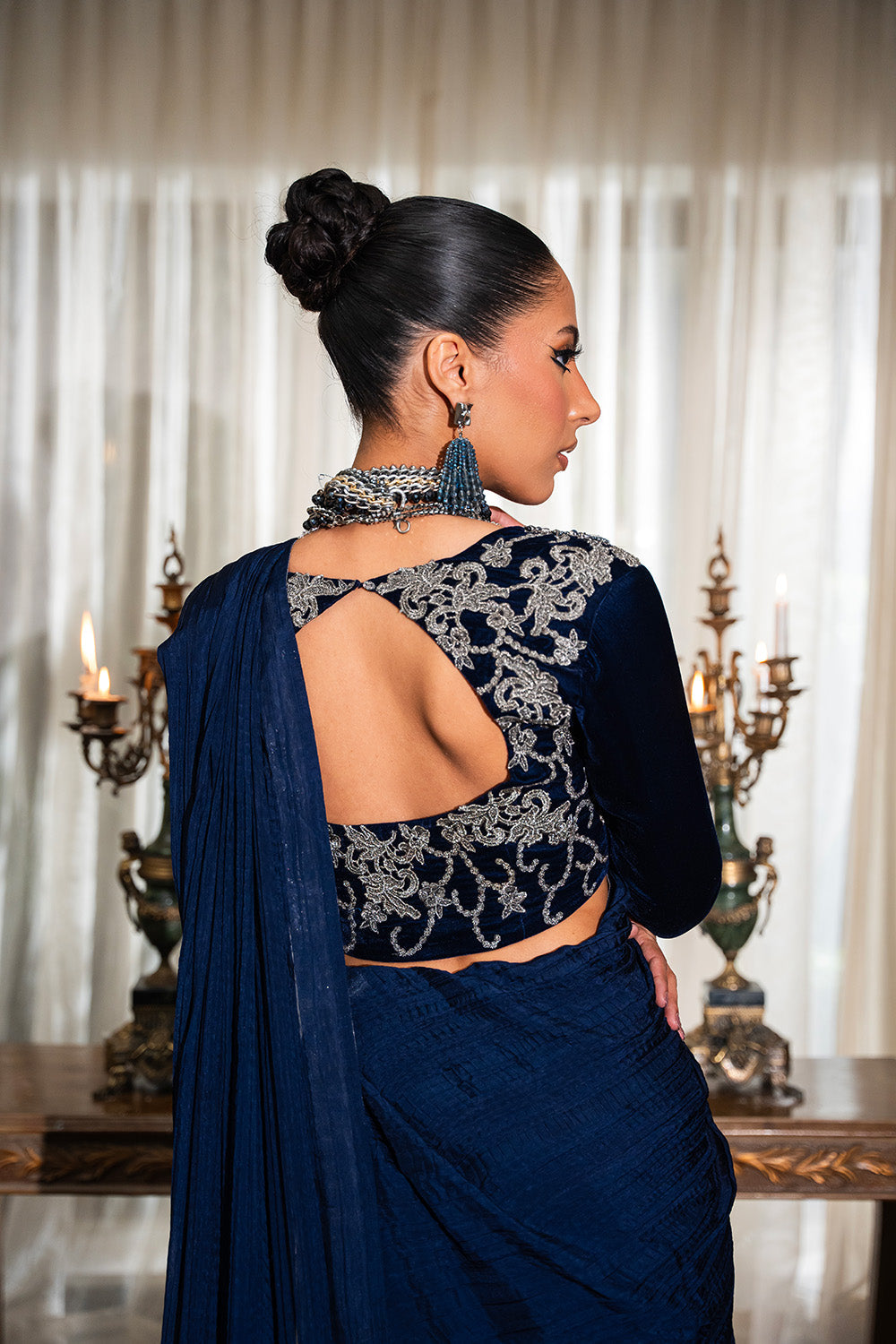 Nilofer Shahid | Aatish the Fire Within | Mehtab (Sari) Aatish The Fire within by Nilofer Shahid - Designer Dress - Type: Ladies Clothes - Available at Libayah - 100% Original