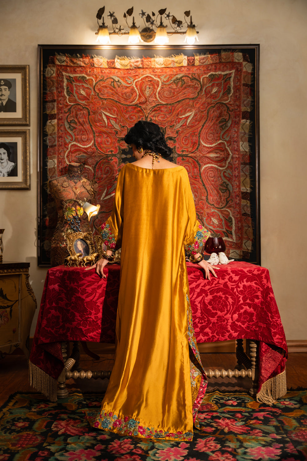 Nilofer Shahid | Aatish the Fire Within | Sunehri (1pc) Aatish The Fire within by Nilofer Shahid - Designer Dress - Type: Ladies Clothes - Available at Libayah - 100% Original